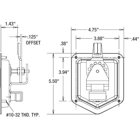 Buyers Products L8816 Door Latch Assembly||l8816_Drawing.Jpg||91||b83l8816||1683347