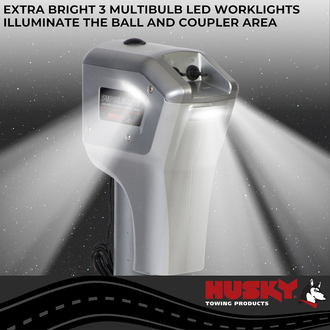 Product of Husky Towing 82084 4000 Pound Electric Trailer Tongue Jack