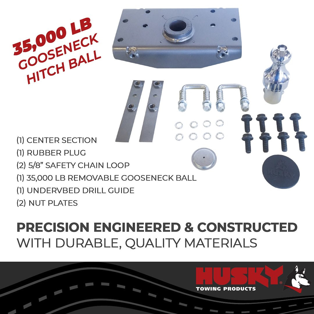 Product of Husky Towing 33205 Under-Bed Gooseneck Trailer Hitch - 35000 Pound