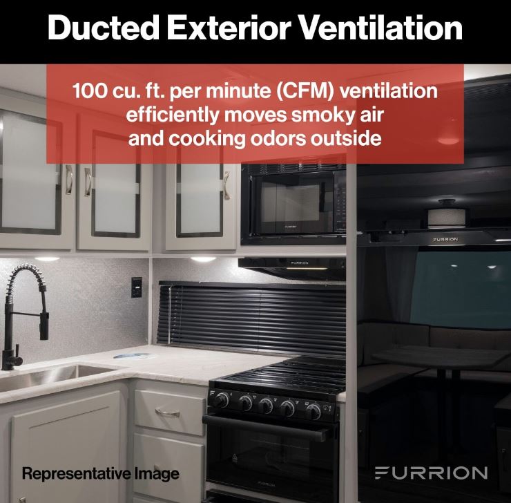 Product of Furrion Llc Fho23sacr-Bl Stove Vent Hood