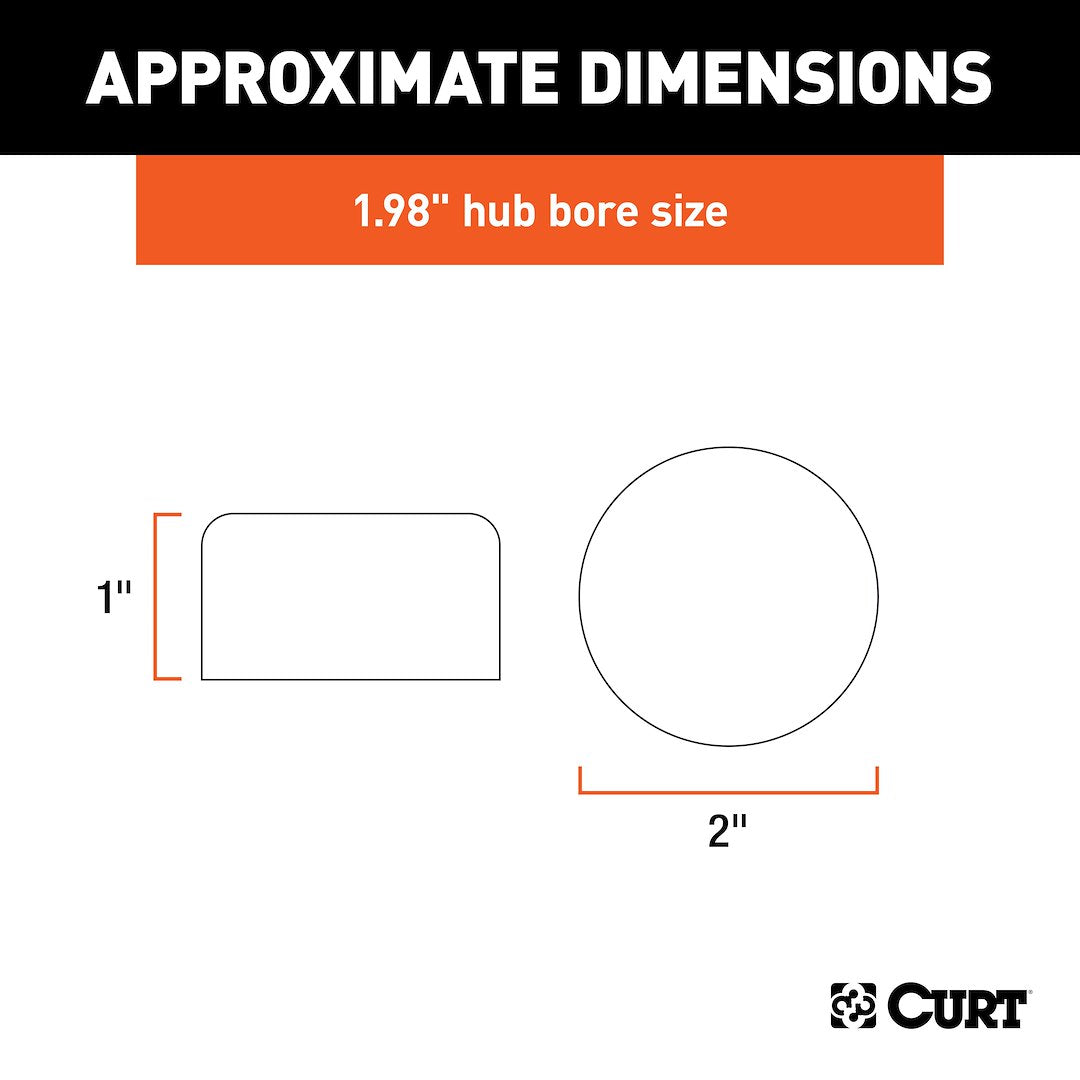 Curt 23198 Trailer Wheel Bearing Dust Cap||23198_3008x1990_Ca.Jpg||88||c9323198||1287236