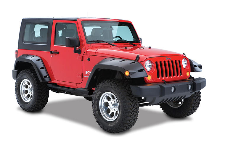 Product of Bushwacker 10030-07 Pocket Style/ Exposed Fasteners Black Fender Flare - Set Of 2