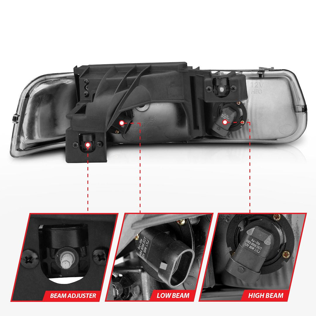 Product of Anzo Usa 111011 Headlight Assembly