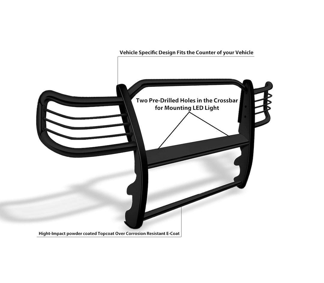 Product of Black Horse Offroad 17TU26MA Grille Guard Modular Black Powder Coated