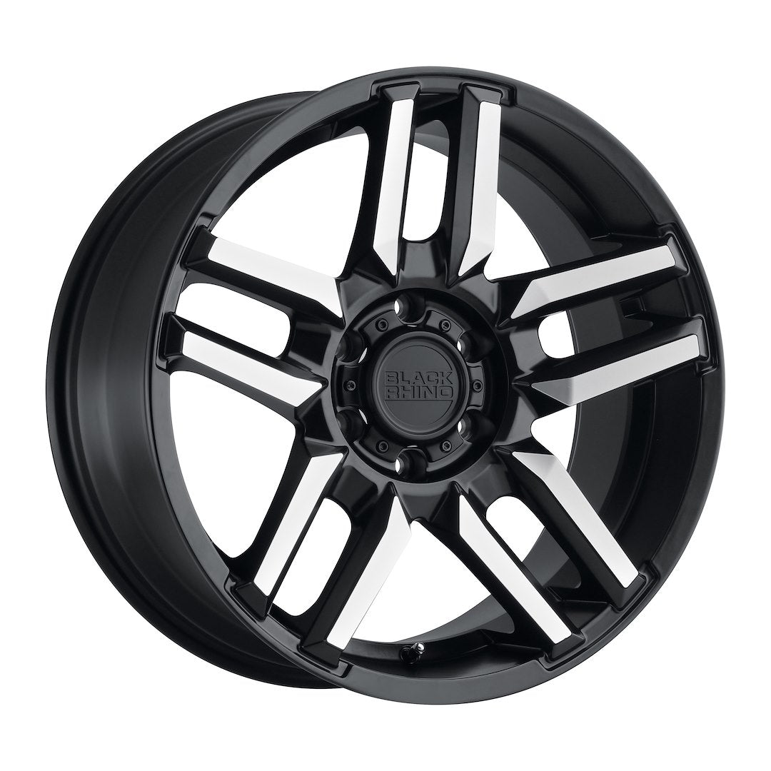 Product of Black Rhino Wheels 20x9 Black With Natural Face Wheel - 5x5.00 Bolt Pattern