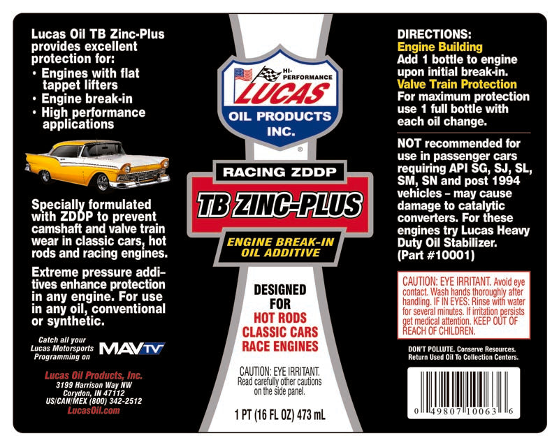 Lucas Oil 10063 Break-In Oil||10063_1.Jpg||86||l4410063||1343334
