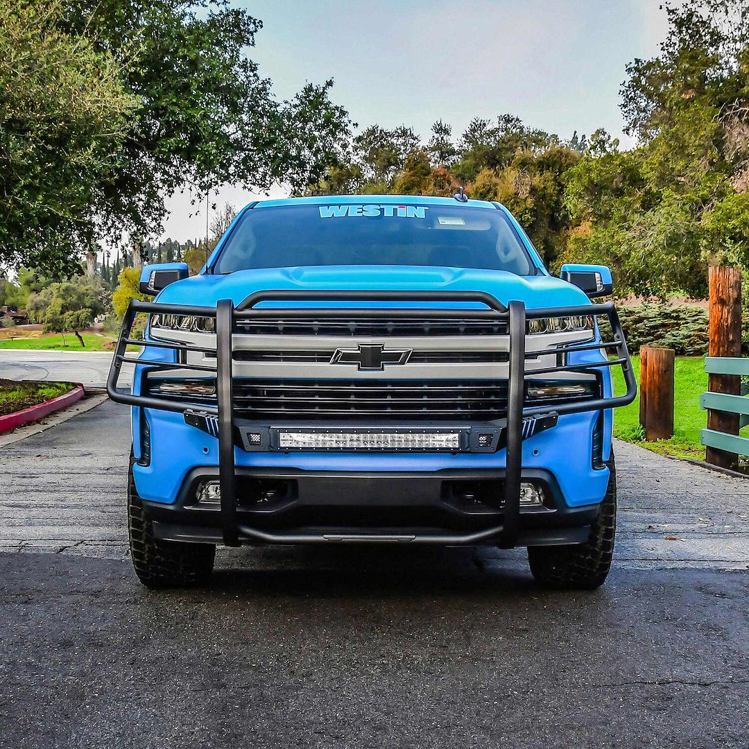 Product of Westin Automotive 40-33955 Grille Guard 1-Piece Black Electro Coated