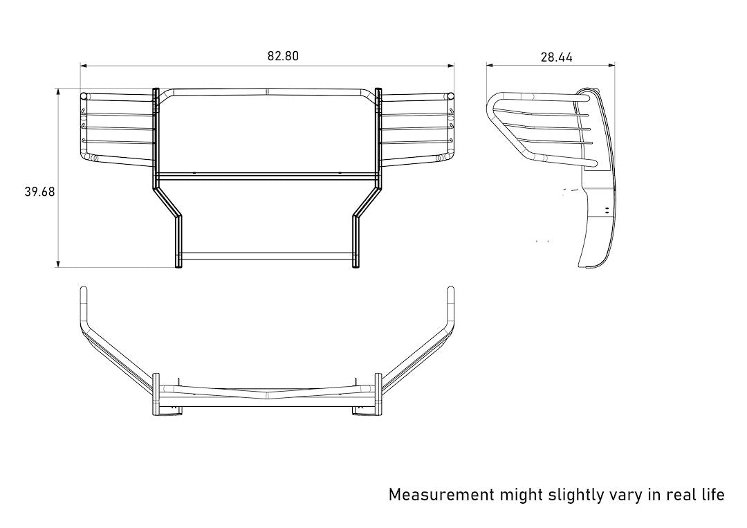 Product of Black Horse Offroad 17GS15MA Grille Guard