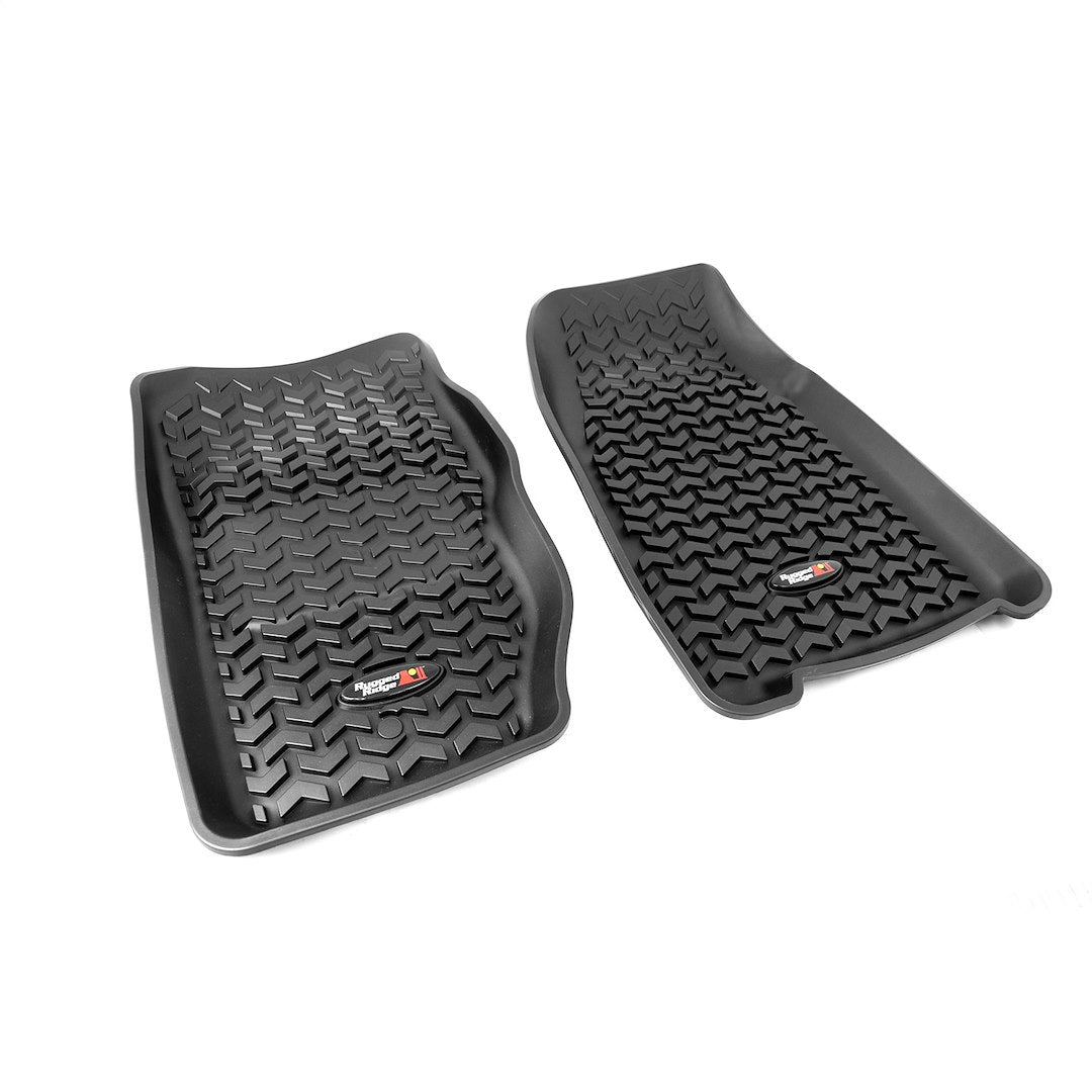 Product of Rugged Ridge All Terrain 12920.25 Black Thermoplastic Elastomer (TPE) Floor Liner