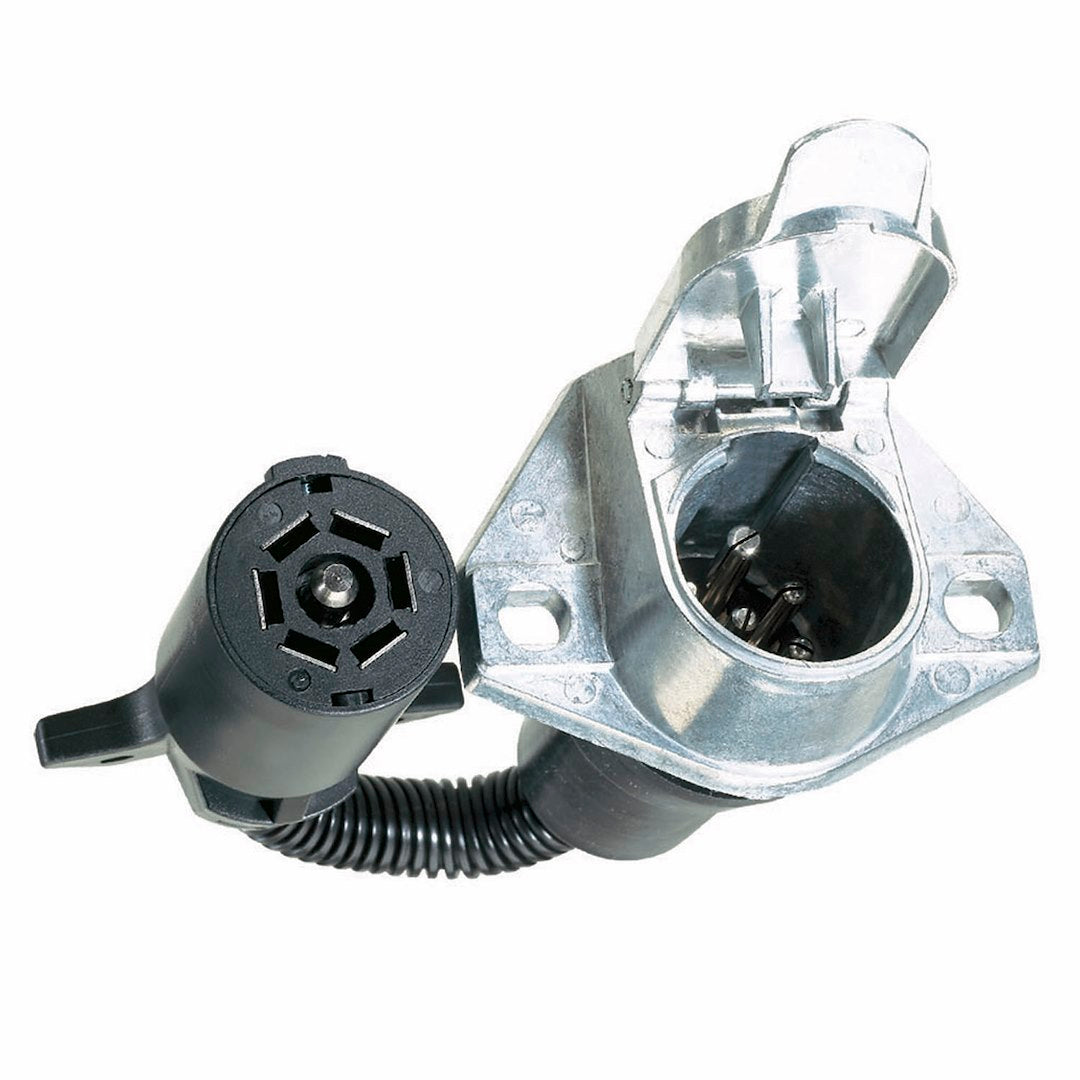 Husky Towing 13064 Trailer Wiring Connector Adapter||hus_13064_Connector Adapter_7 Blade To 7 Pin_1.Jpg||85||hus13064||1000161