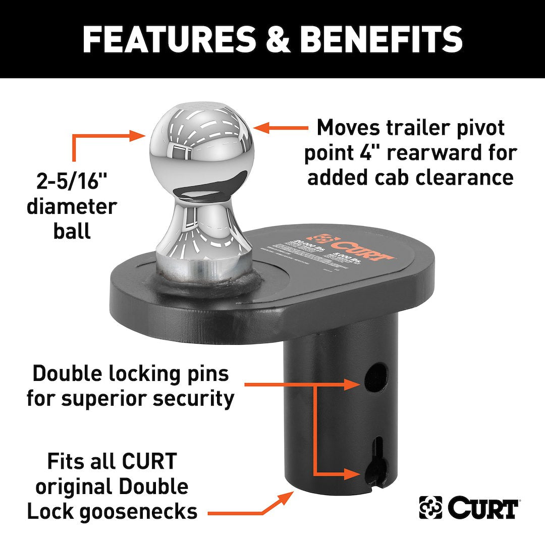 Curt 60602 Gooseneck Trailer Hitch Ball||60602_3008x1990_Fa.Jpg||87||c9360602||1490019
