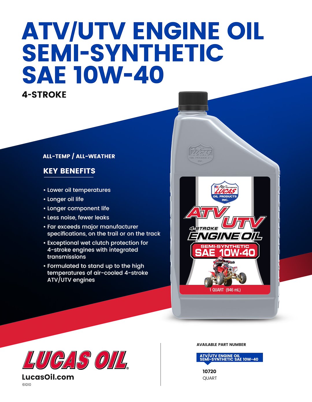 Product of Lucas Oil 10720 Oil