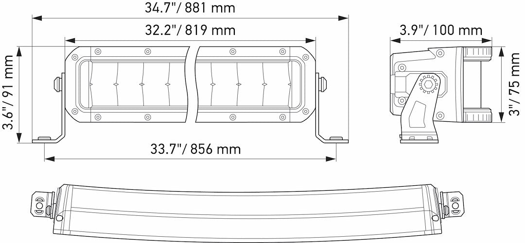 Product of Hella 358197611 Light Bar