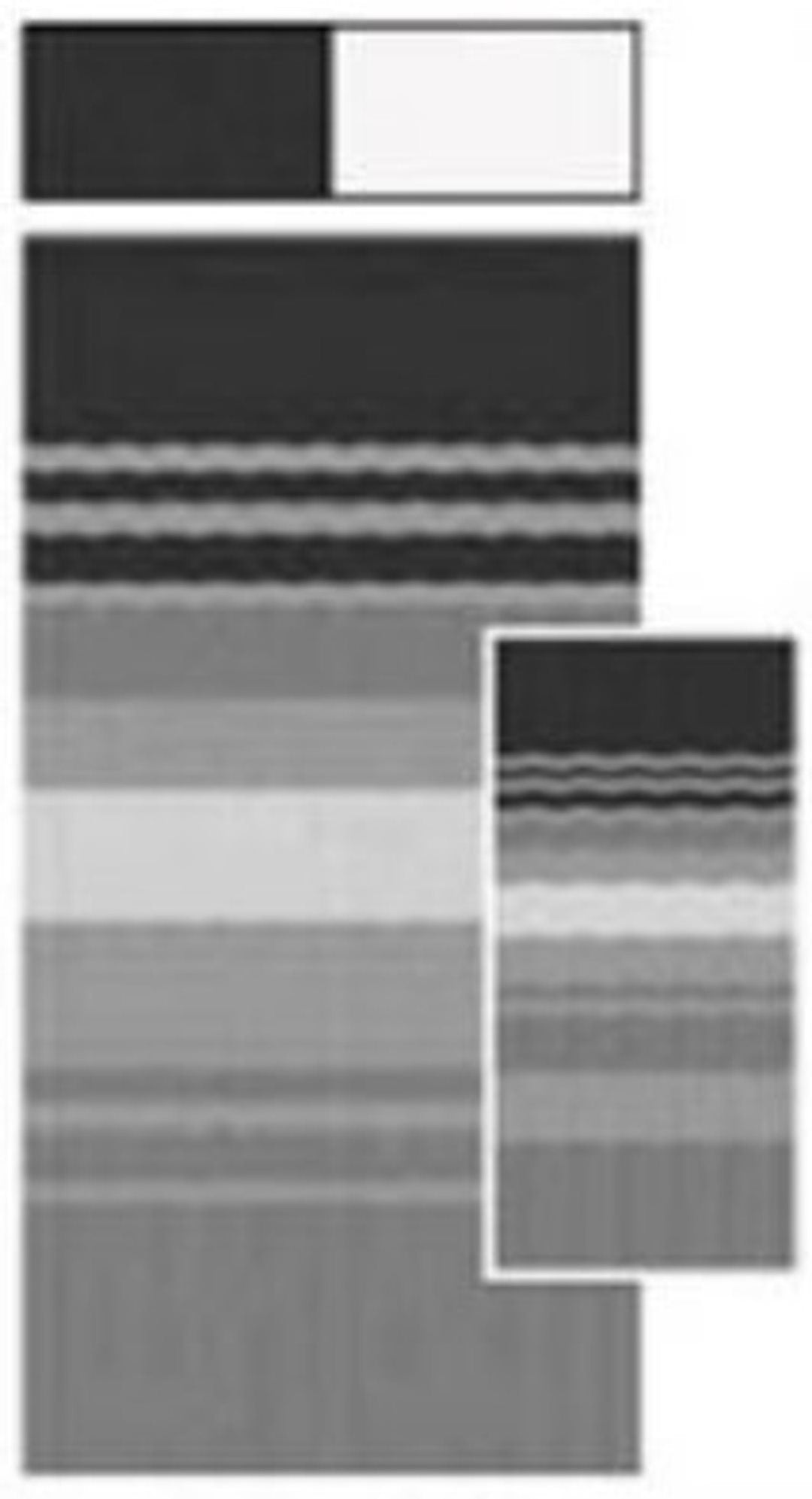 Product of Carefree RV JU158D00 Black/ Gray/ Silver RV Patio Vinyl Awning Fabric