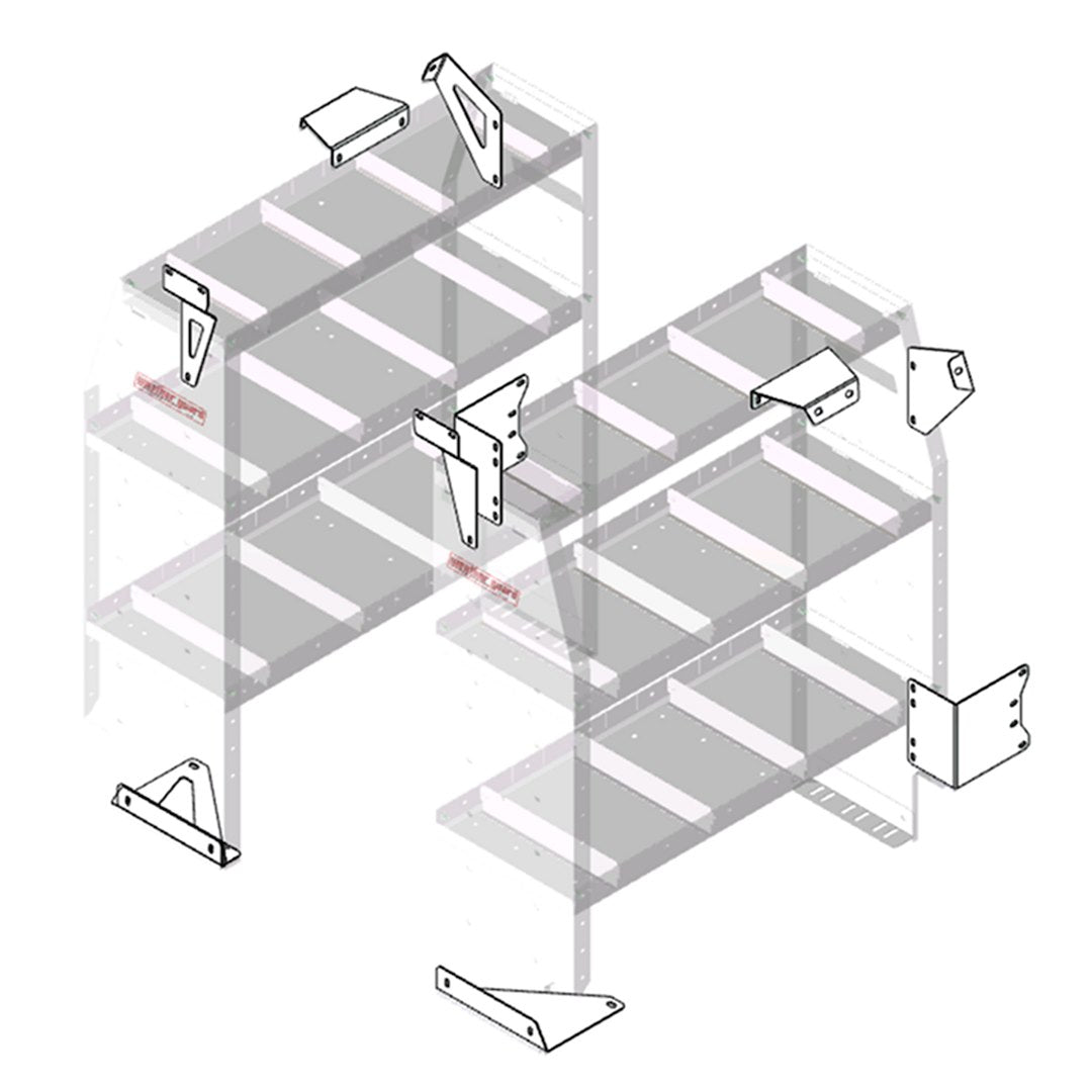 Product of Weather Guard (Werner) 9751-3-01 Van Storage System Shelf Mounting Bracket