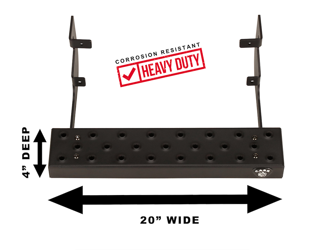 Product of Carr 451001-1 Black Powder Coated Steel Truck Step