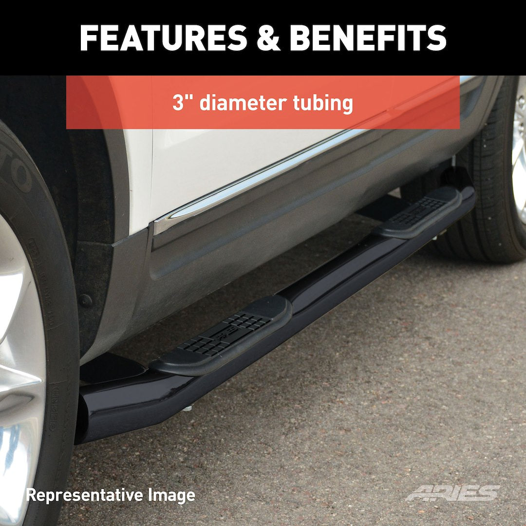 Product of Aries 202009 Nerf Bar With Surface Steps