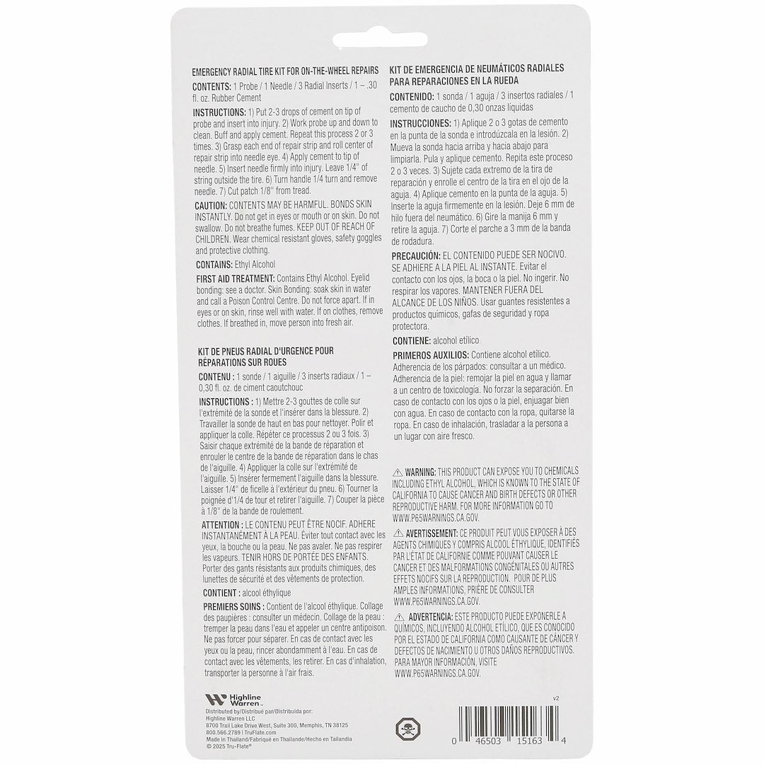 Tru Flate 15-163 Tire Repair Kit||15-163_2.Jpg||87||t2f15163||2245854