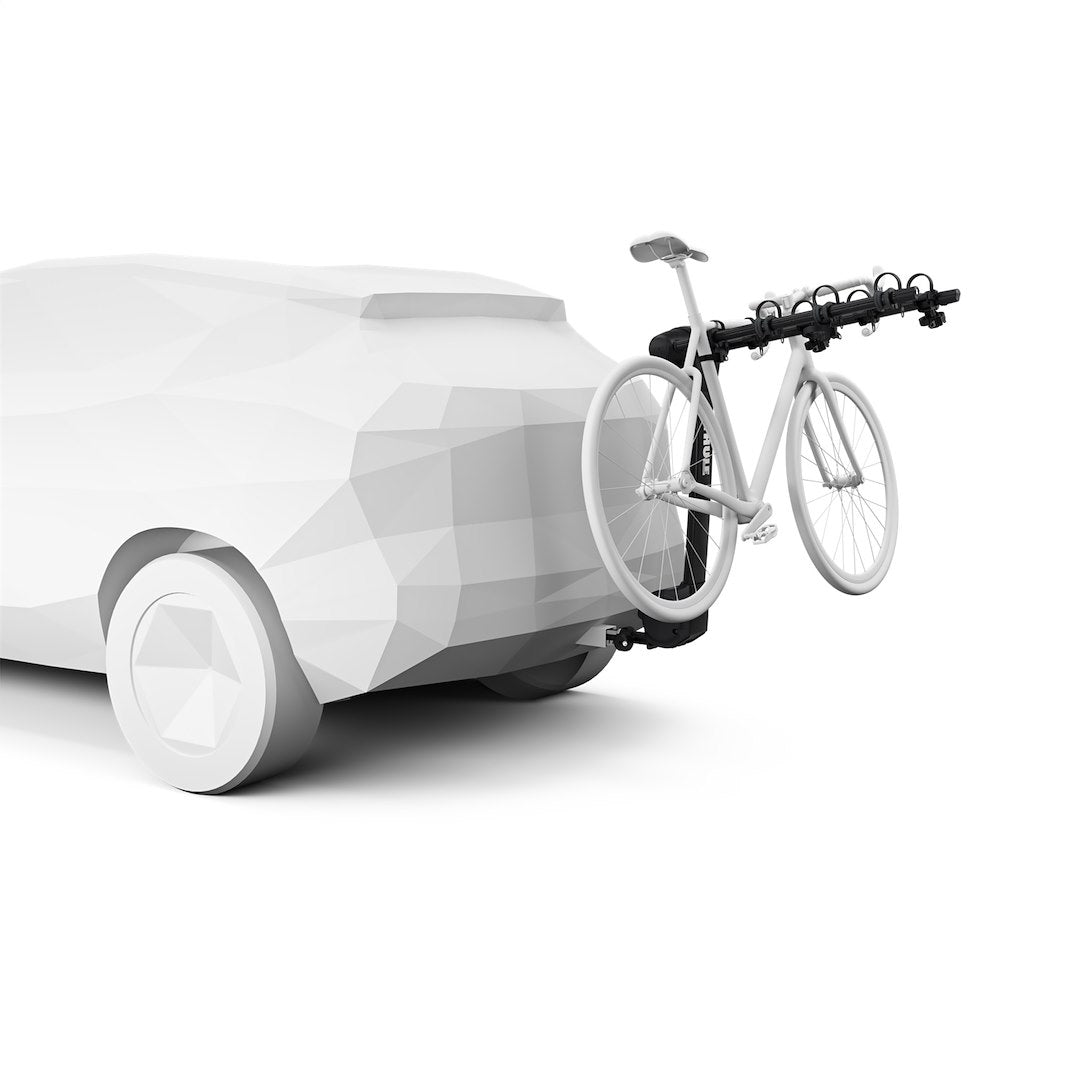 Product of Thule 9025XT 4 Bikes Bike Frame Rests On Arms With Cradles And Straps Bike Rack - Receiver Hitch Mount Yes