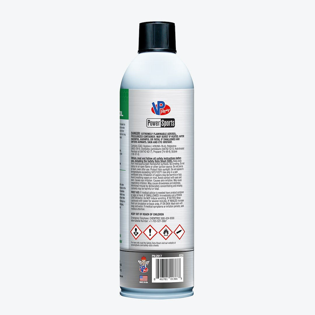 Vp Racing 2917 Air Filter Oil||pn2917_Aerosol_Foamfilter_Alt4.Jpg||88||v452917||1837814