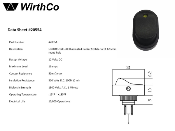 Product of Wirthco 20554 Multi Purpose Switch