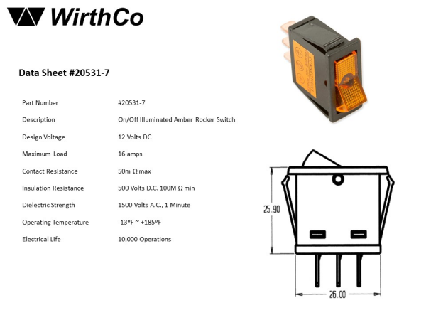Product of Wirthco 20531 Multi Purpose Switch