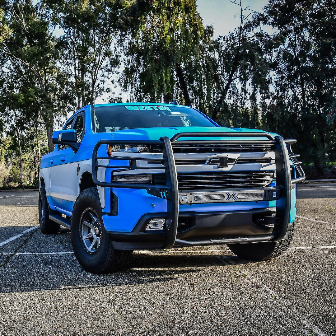 Product of Westin Automotive 40-33955 Grille Guard 1-Piece Black Electro Coated