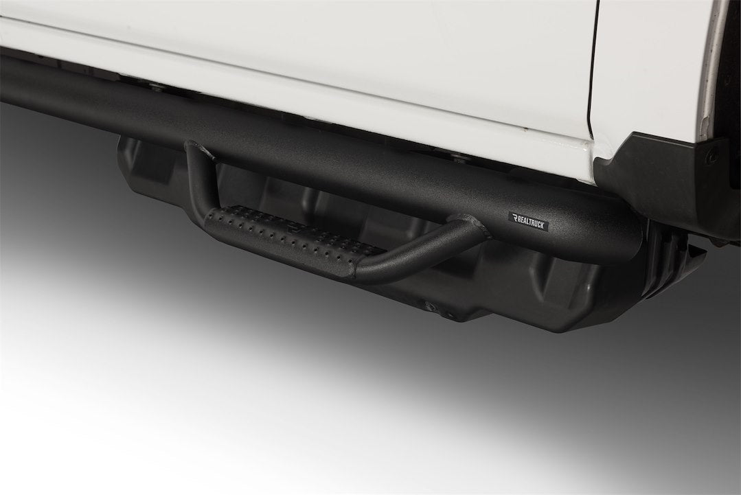 Product of N-Fab D10103CC-6-TX Black Matte Textured Powder Coated Round Nerf Bar - Truck Wheel To Wheel