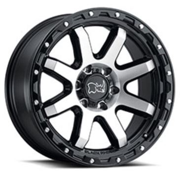 Product of Black Rhino Wheels 18x9 Black With Natural Face Wheel - 5x5.00 Bolt Pattern