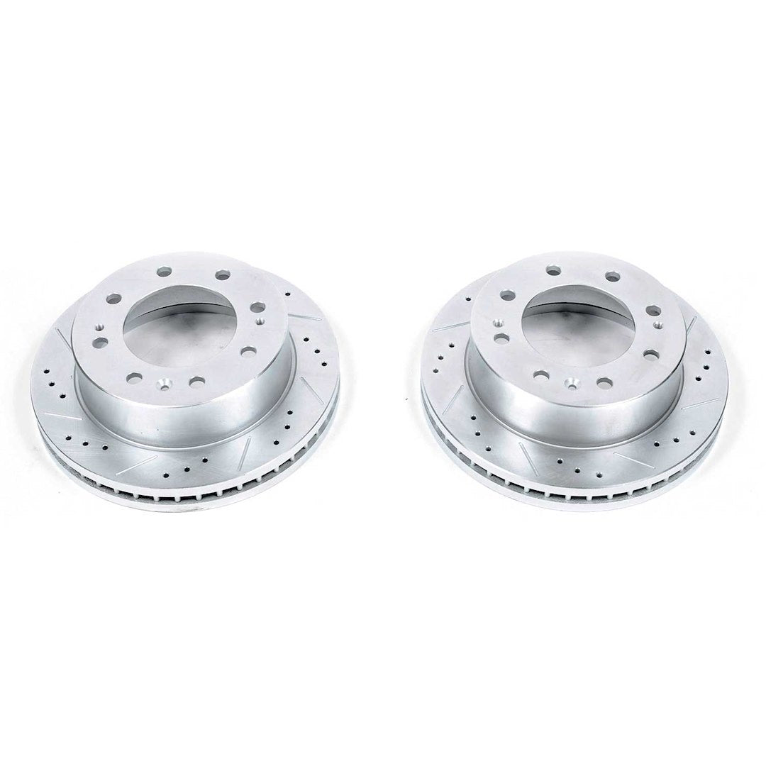 Product of Power Stop AR82153XPR Evolution TRU-CAST ™ Drilled And Slotted 1-Piece Brake Rotor