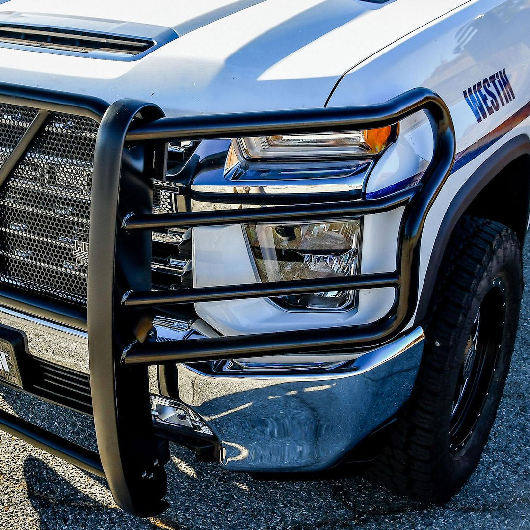 Product of Westin Automotive 57-3995 Grille Guard 1-Piece Black Powder Coated