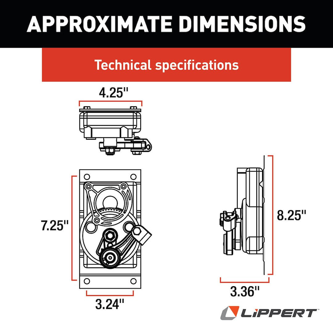 Product of Lippert Components 379161 Entry Step Gear