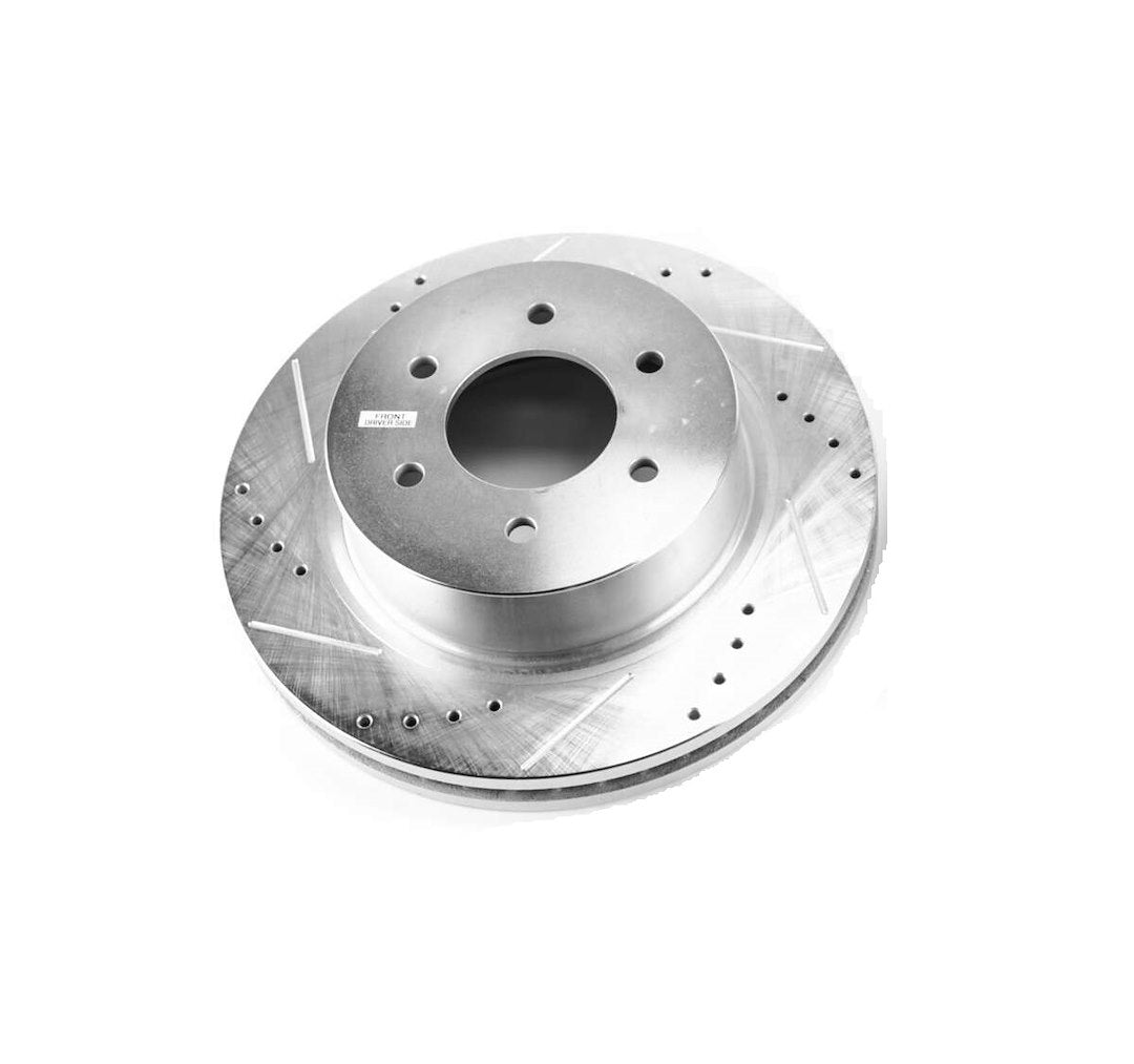 Product of Power Stop JBR1754XL Evolution Series Drilled And Slotted 1-Piece Brake Rotor