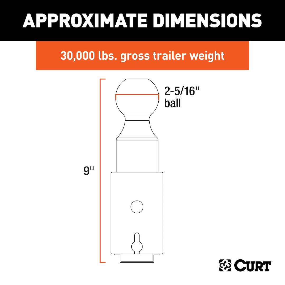 Curt 60616 Gooseneck Trailer Hitch Ball||60616_3008x1990_Ca.Jpg||90||c9360616||987171