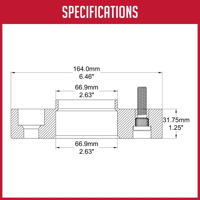Coyote Wheel Accessories 5120-5120h-B669 Wheel Adapter||5120-5120h-B669_5.Jpg||90||rev05120hb669||1699123