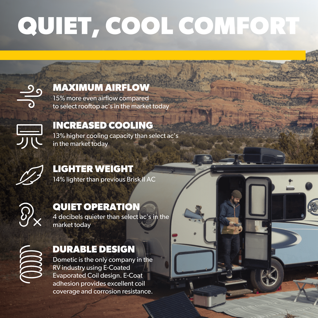 Product of Dometic FJX3573MBKAS 15000 BTU Refrigerant Cooling Air Conditioner