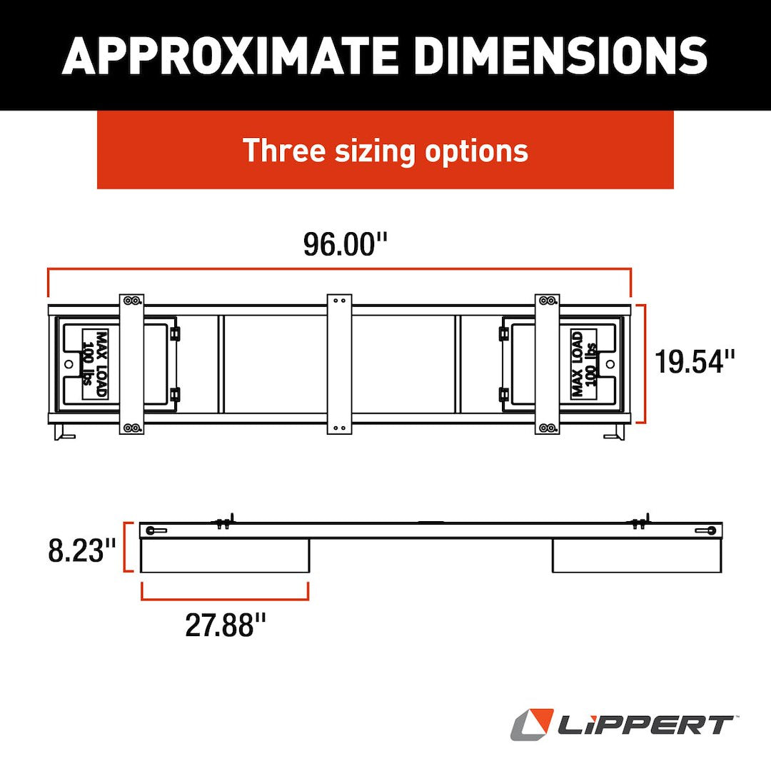 Product of Lippert Components 175180 Under Chassis Storage System