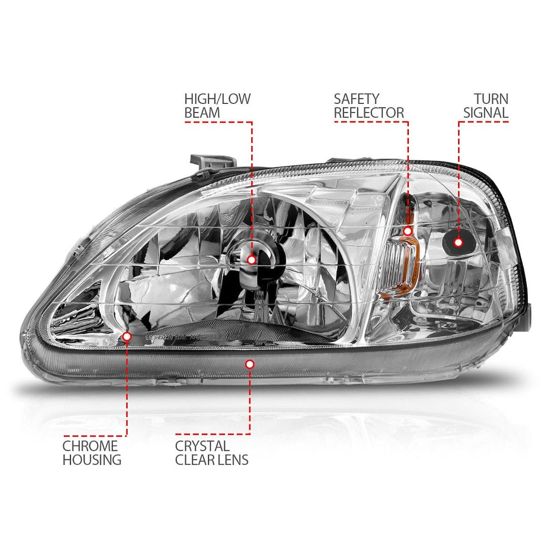 Anzo Usa 121179 Headlight Assembly||||87||a1r121179||2002009