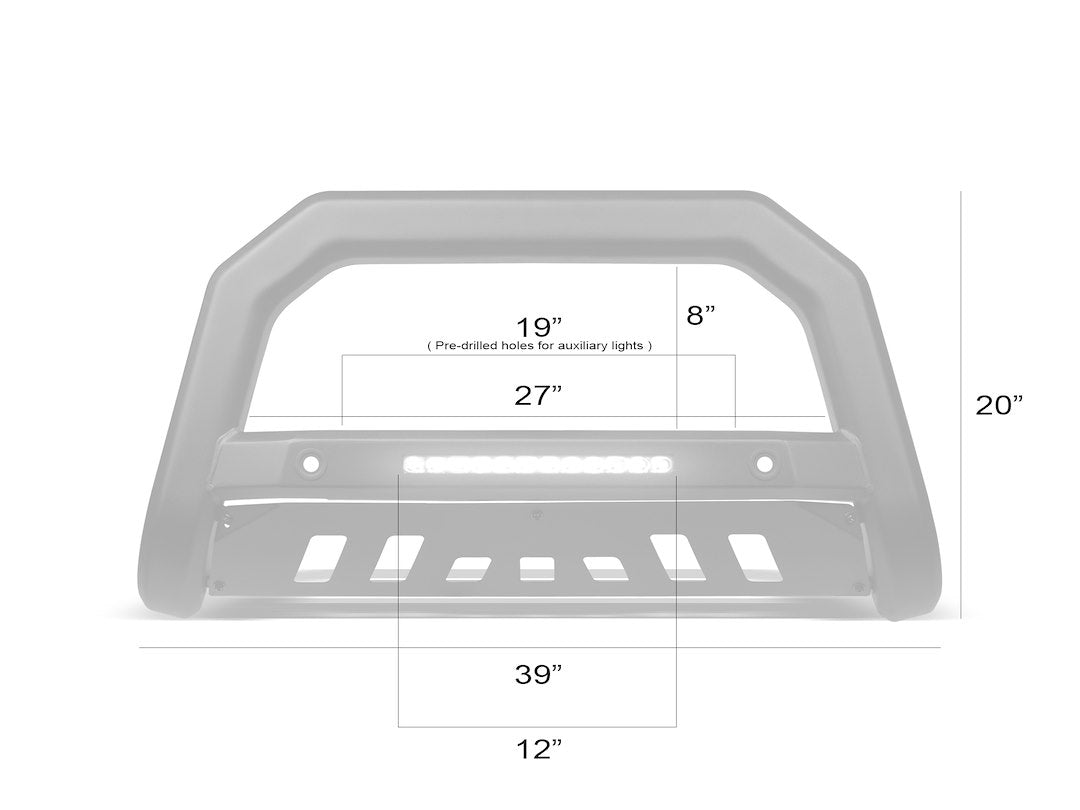 Product of Armordillo 8722107 Bull Bar with skid plate