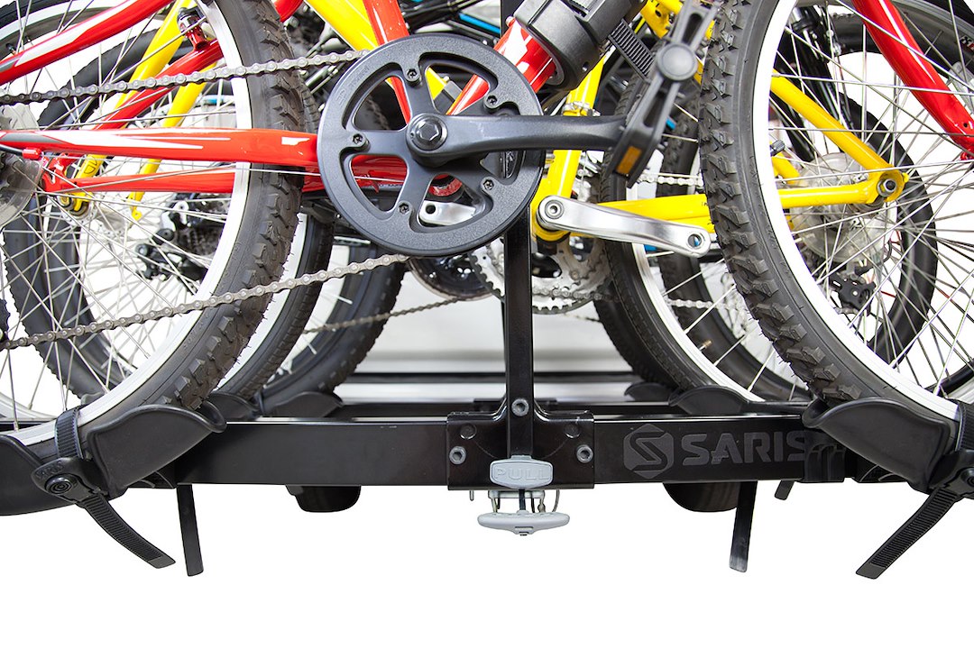 Product of Saris 4414B 4 Bikes Bike Tire Clamp Bike Rack - Receiver Hitch Mount No