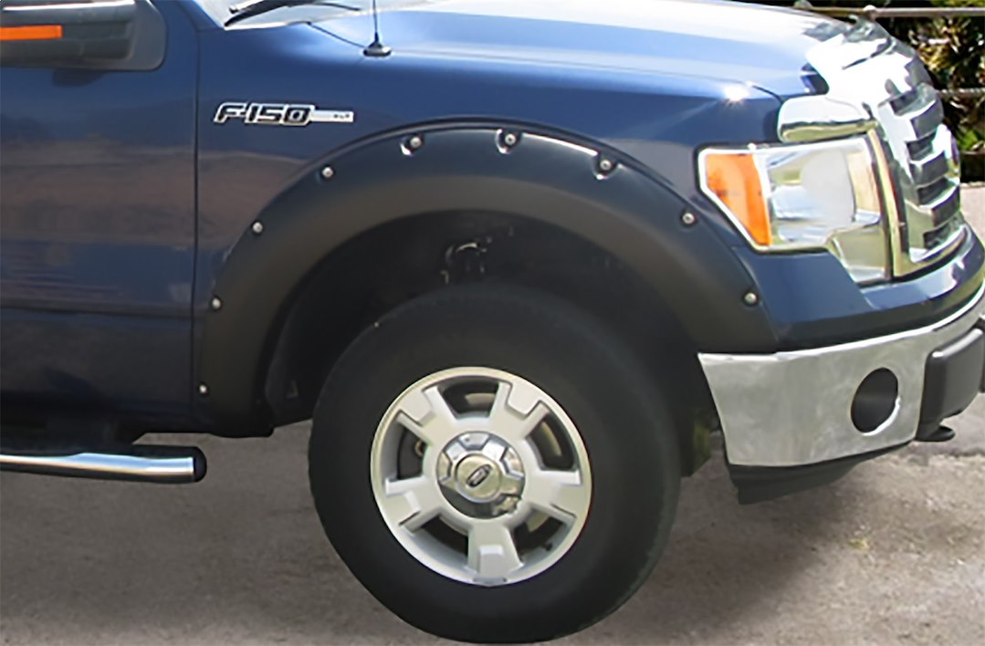 Product of Stampede 8422-2 Pocket Style/ Exposed Fasteners Black Fender Flare - Set Of 4