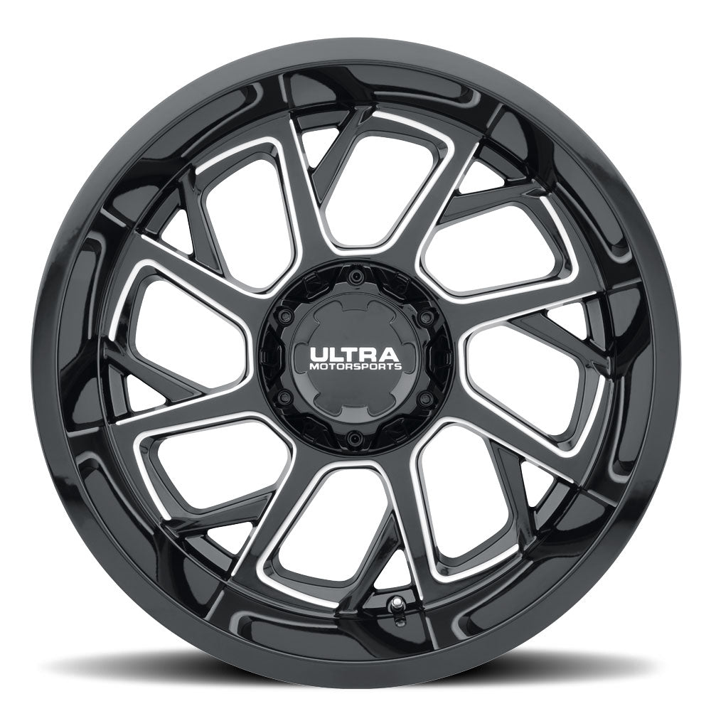 Product of Ultra Wheel 20x9 Black With Natural Accents Wheel - 5x5.00 Bolt Pattern