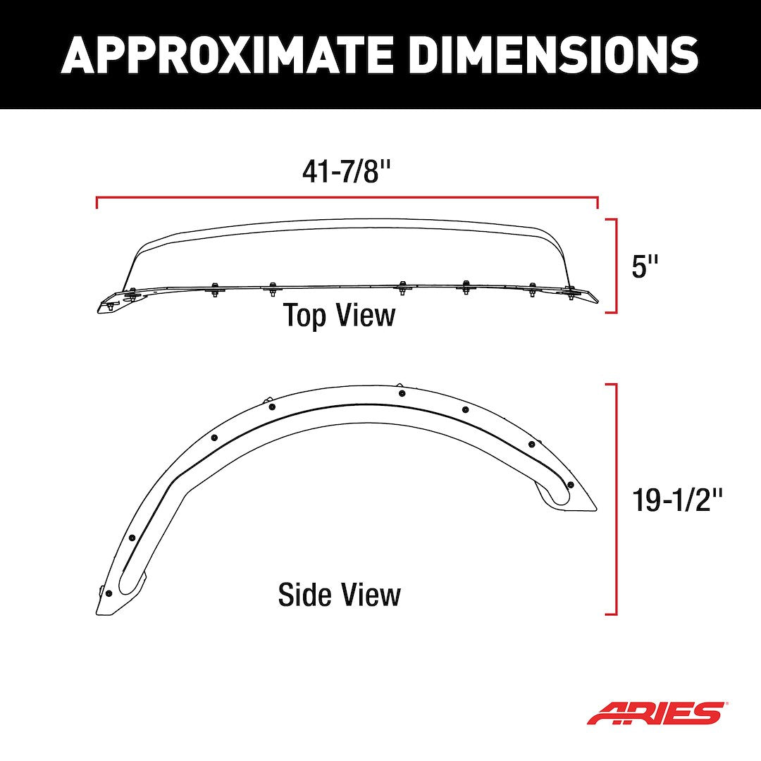 Product of Aries 1500302  Fender Flare -
