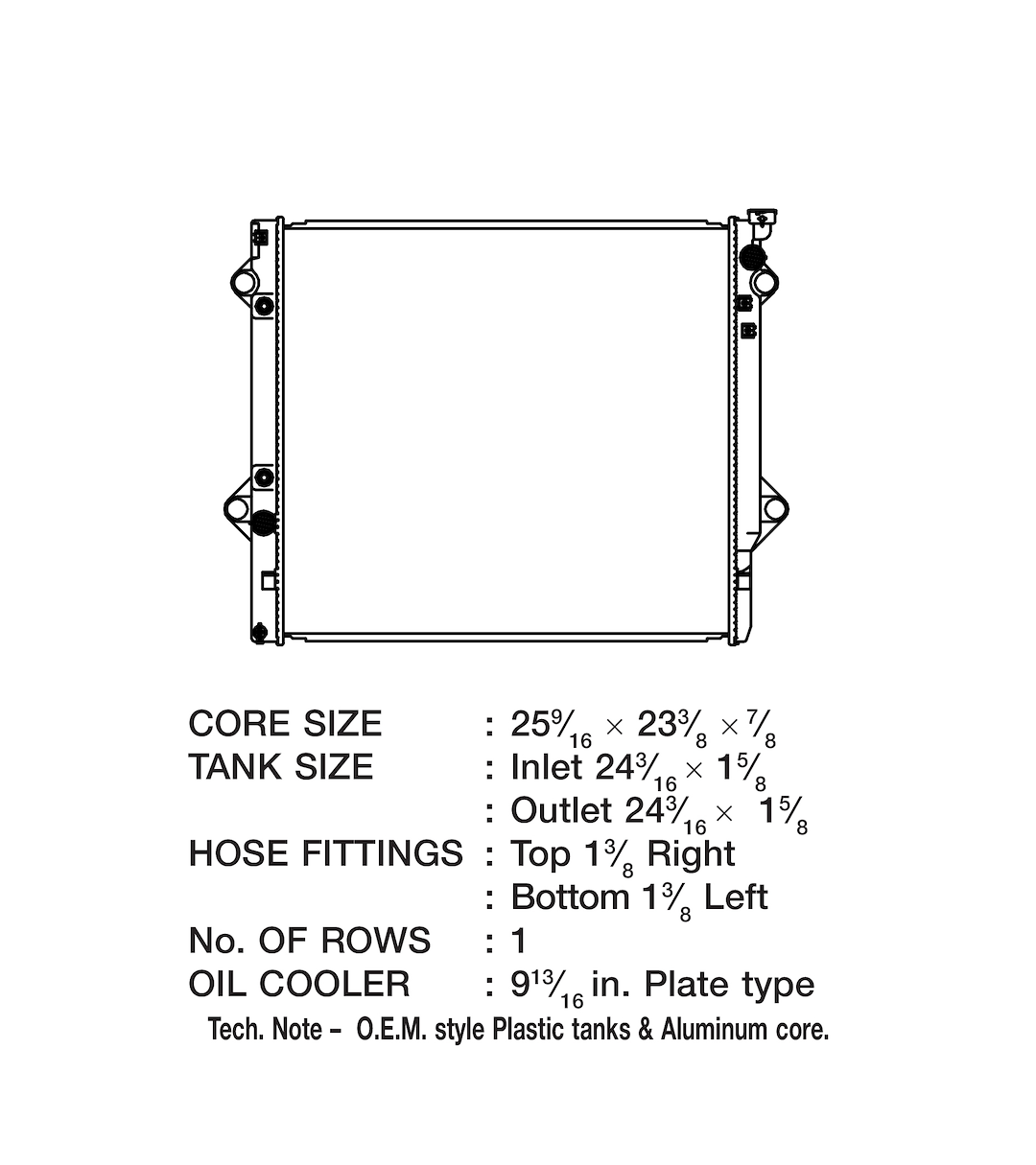 Product of Csf 3697 Radiator
