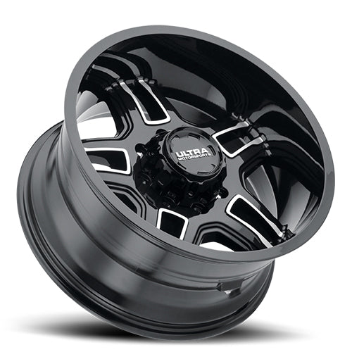 Product of Ultra Wheel 20x9 Black With Diamond Cut Accents Wheel - 5x5.00 Bolt Pattern