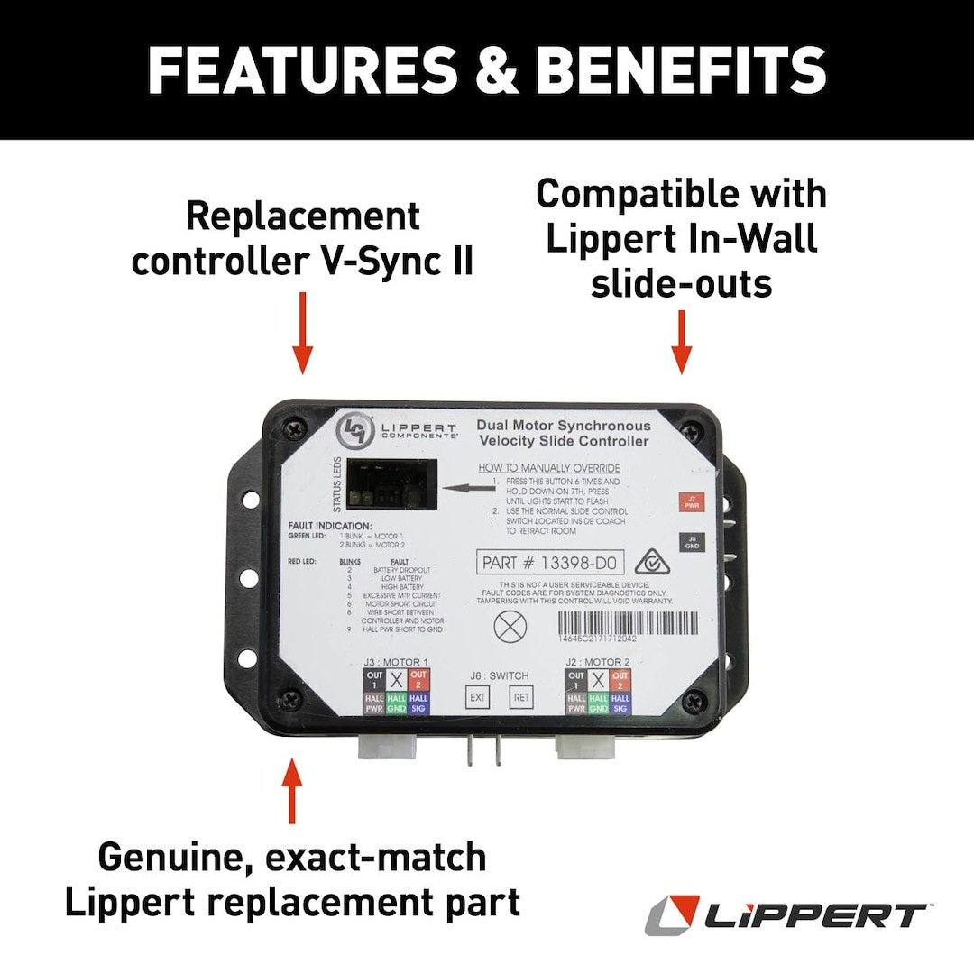 Product of Lippert Components 211852 Slide Out Control Module
