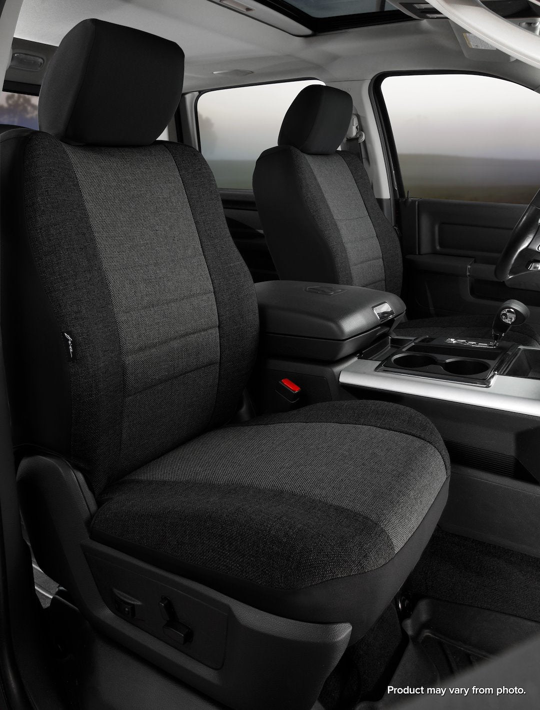 Product of Fia OE38-32 CHARC Oe™ Charcoal Center/ Black Sides Tweed Seat Cover