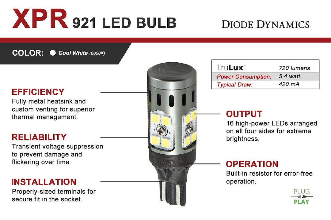 Product of Diode Dynamics Dd0394p Backup Light Bulb
