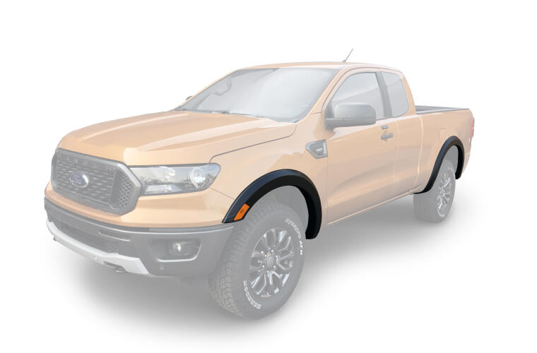 Product of Bushwacker 20955-02 Non-Exposed Fasteners Black Fender Flare - Set Of 4