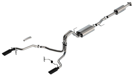 Product of Borla 140865BC Touring Cat Back System Single Exhaust System Kit